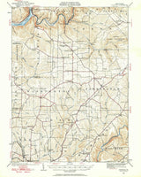 1922 Topo Map of Tionesta Pennsylvania Quadrangle