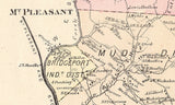 1872 Map of Bullskin Township Fayette County PA