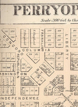 1872 Map of Connellsville Township Fayette County PA