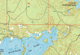 1972 Map of Townsend Quadrangle Wisconsin Archibald Lake