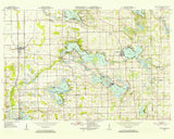 1950 Topo Map of Tippecanoe Lake Indiana