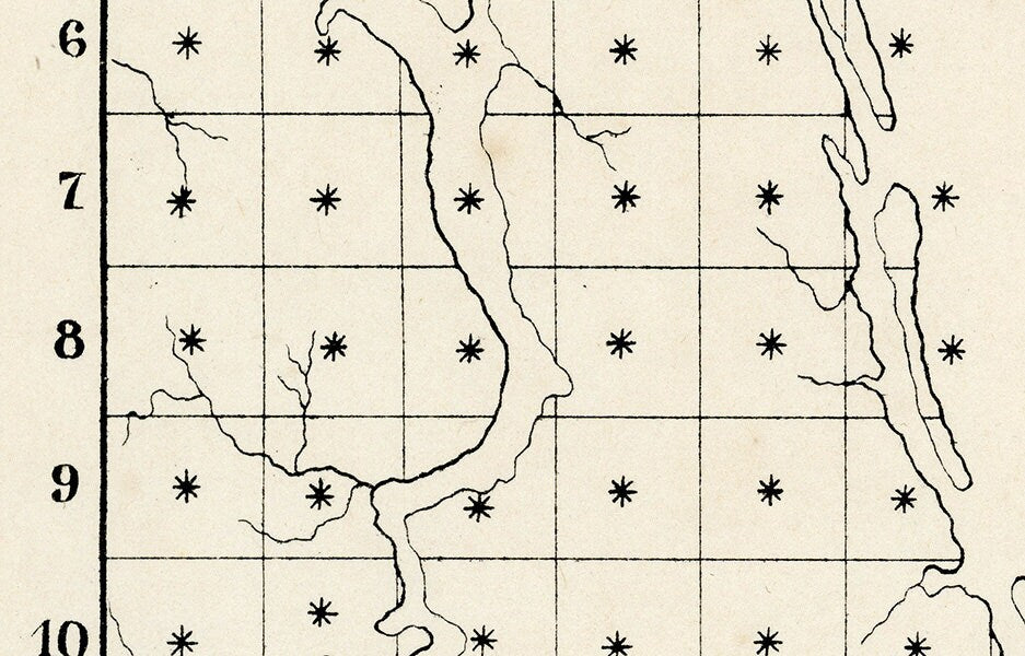 1855 Map of Saint Johns County Florida Saint Augustine Land District