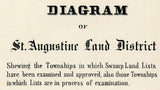 1855 Map of Saint Johns County Florida Saint Augustine Land District