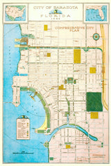 1924 Map of Sarasota Florida