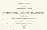 1856 Nautical Map of St Marys Bar and Fernandina Harbor