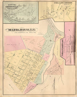 1877 Map of Matildaville Williamsburg Clarion County Pa