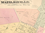 1877 Map of Matildaville Williamsburg Clarion County Pa