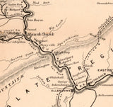 1867 Map of Lehigh & Wyoming Valley PA Mines Canals and Rail Roads