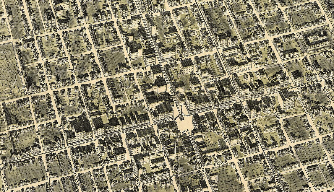 1901 Map of Allentown Pennsylvania