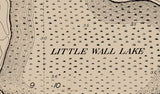 1916 Map of Little Wall Lake Hamilton County Iowa