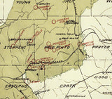 1918 Map of Central Texas Oil Fields