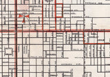 1950s Map of DeLand Volusia County Florida