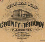 1878 Map of Tehama County California