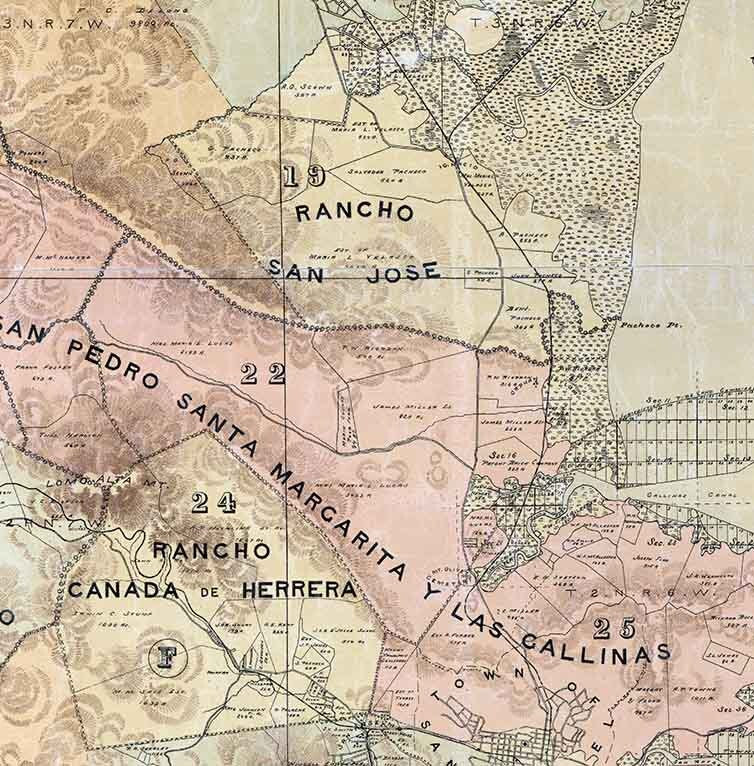 1892 Map of Marin County California