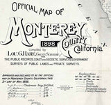 1898 Map of Monterey County California