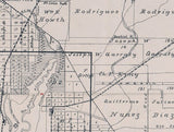 1887 Farm Line Map of Bexar County Texas