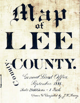 1888 Farm Line Map of Lee County Texas