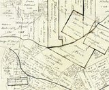 1888 Farm Line Map of Lee County Texas