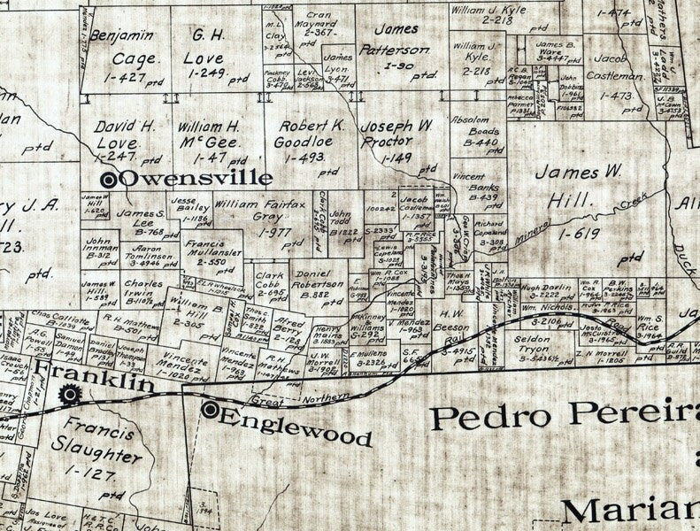 1889 Map of Robertson County Texas