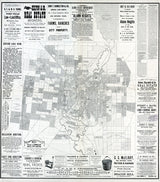 1890 Map of San Antonio Texas