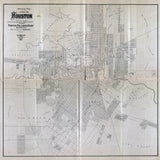 1890 Map of Houston Texas & Adjoining Surveys