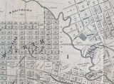 1890 Map of Houston Texas & Adjoining Surveys