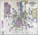 1895 Map of the City of Houston Texas