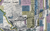 1895 Map of the City of Houston Texas