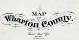 1895 Map of Wharton County Texas