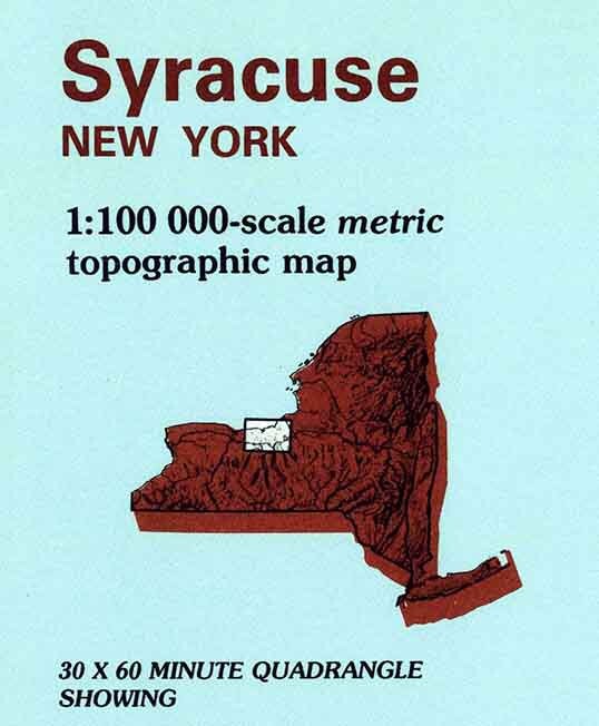 1985 Topo Map of Syracuse New York