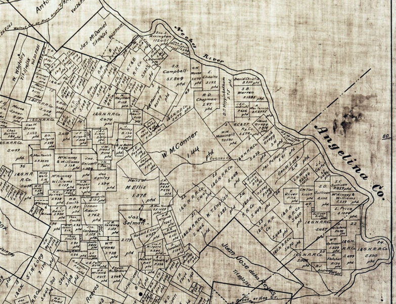 1896 Map of Houston County Texas