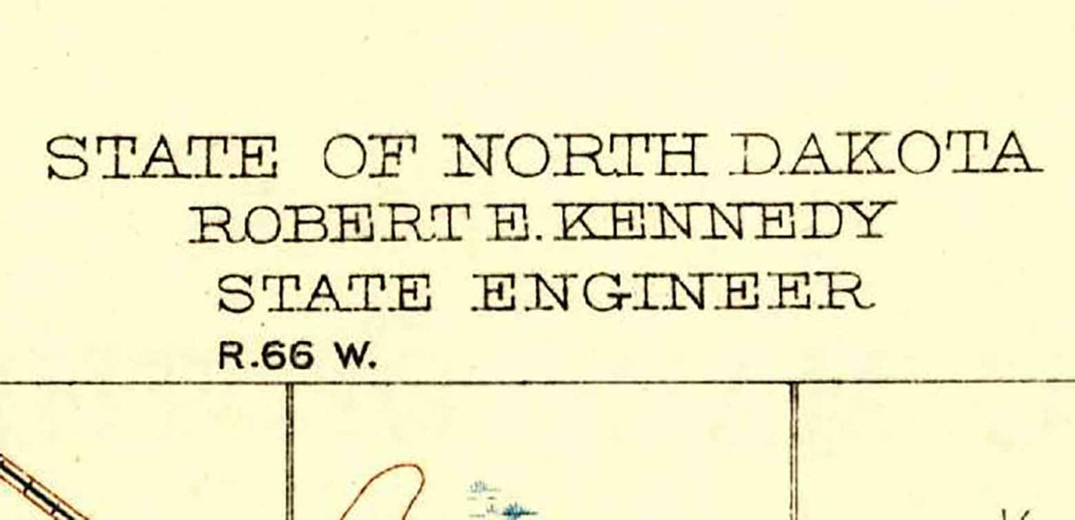 1928 Topo Map of Grahams Island North Dakota