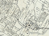 1914 Farm Line Map of Travis County Texas Austin