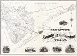 1902 Map of Galveston County Texas