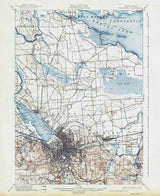 1898 Topo Map of Syracuse Quad New York