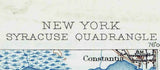 1898 Topo Map of Syracuse Quad New York