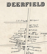 1876 Map of Greenwich Deerfield & Heislerville Cumberland County New Jersey