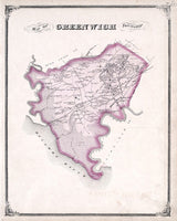 1876 Map of Greenwich Township Cumberland County New Jersey