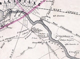 1876 Map of Millville Township Cumberland County New Jersey