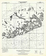 1921 Topo Map of Sugar Loaf Key Quad Florida - Snipe Keys