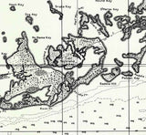 1921 Topo Map of Sugar Loaf Key Quad Florida - Snipe Keys