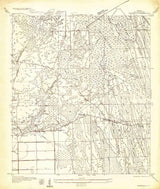 1937 Topo Map of Bakersville Quad Florida St. Johns County