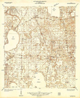 1938 Topo Map of Hawthorn Quad Florida - Gainesville
