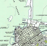 1943 Map of Key West Quad Florida