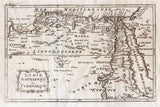 Historical Map of Libya Mediterranean and Cyrenaique