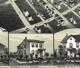 1889 Panoramic Map of Frackville Pennsylvania