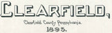 1895 Panoramic Map of Clearfield Pennsylvania