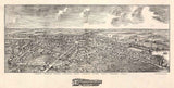 1898 Panoramic Map of Edinboro Pennsylvania