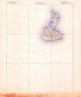 1889 Topo Map of Block Island Rhode Island Quad