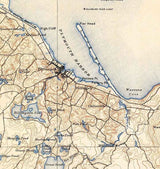 1889 Topo Map of Plymouth Massachusetts Quad